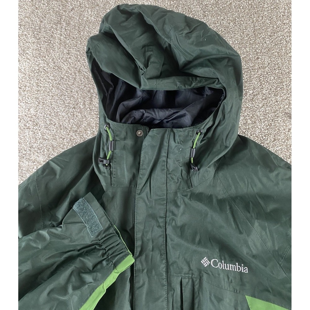 Columbia Mens L Green Omni Heat Tech Interchangeable Jacket Warm Water Proof